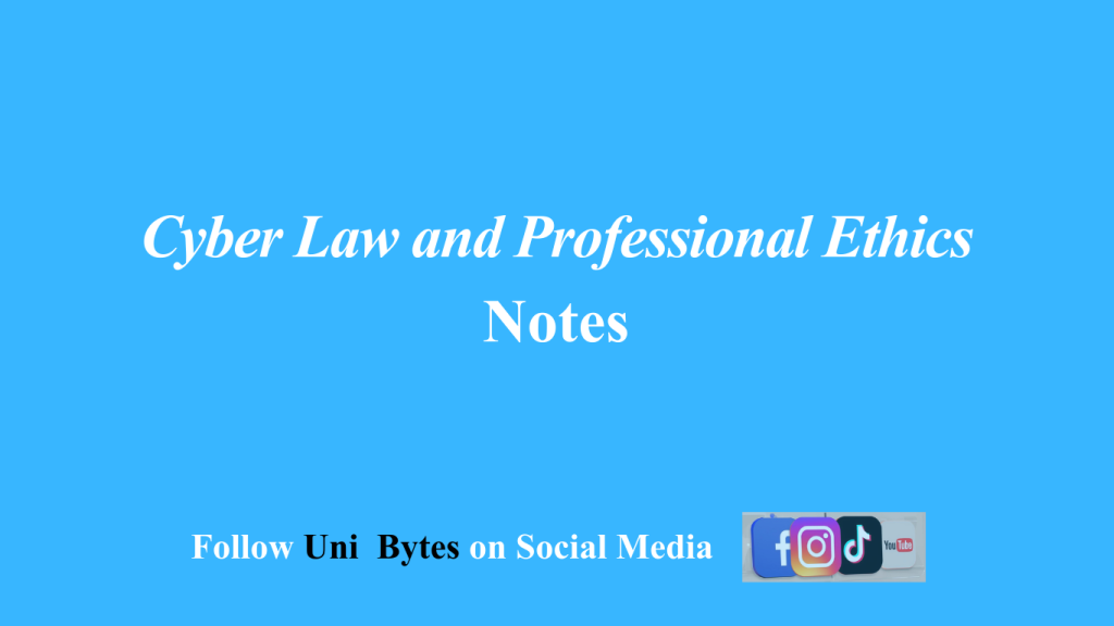 Cyber law & Professional Ethics MCQs